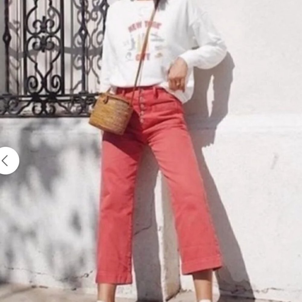 American Eagle Wide Leg Crop Jeans